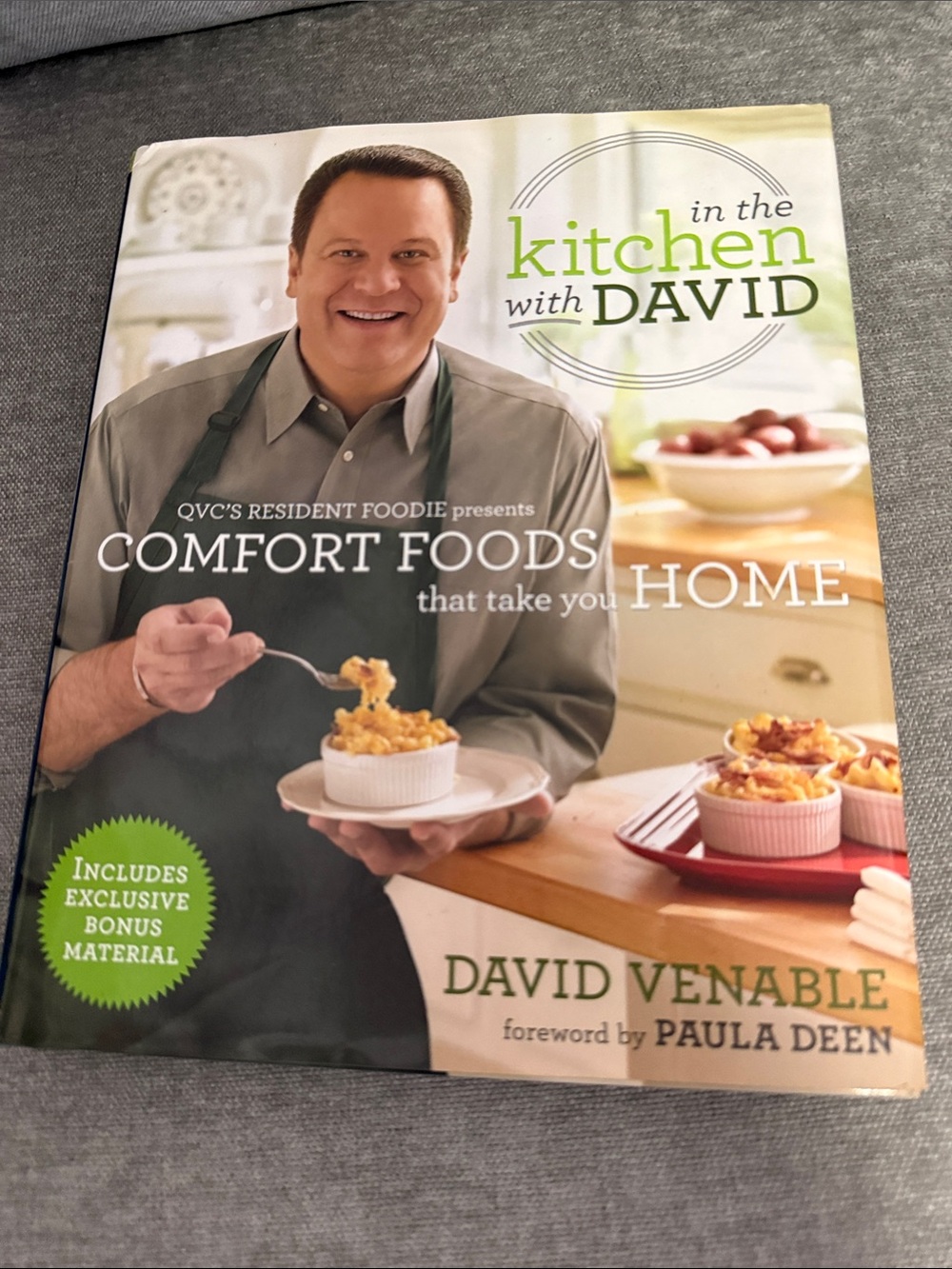 Signed, In the Kitchen with David  signed by David Venable Comfort Foods